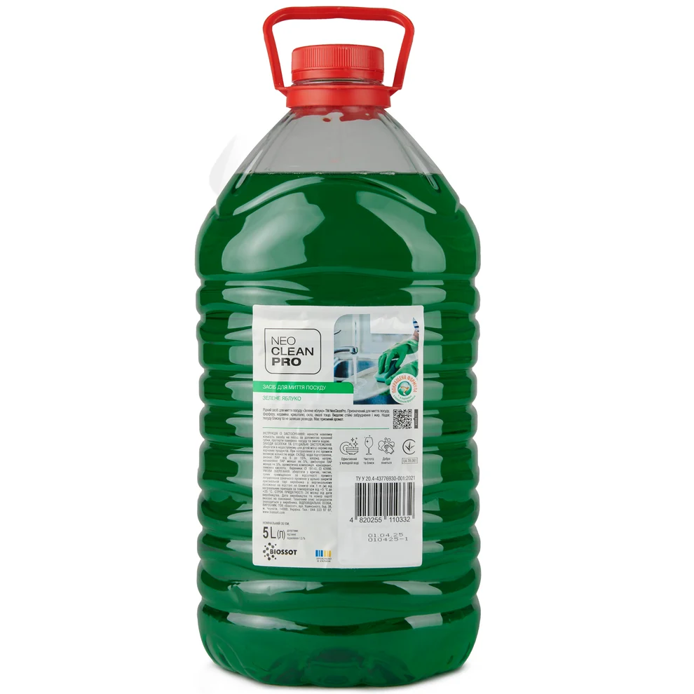 NeoCleanPro Засіб для миття посуду "Зелене яблуко" 5л